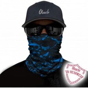 Balaclavas Seamless Bandana Face Mask Rave Men Women for Dust Sun Wind Protection - Pure Black Blue - C41929RXZ46 $20.09