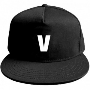 Baseball Caps Summer Sun Protective Hip Hop Flat Cap Kpop V BTS Baseball Hat - Balck - CC18CNEA9XN $26.39