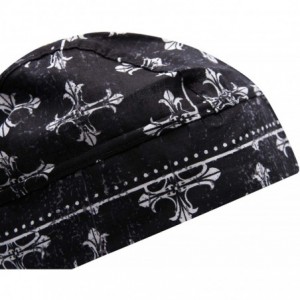 Skullies & Beanies Skull Caps - 100% Cotton in Patterned and Plain Colors- Pack of 3 - Biker 2 - C4180ON03H0 $22.39