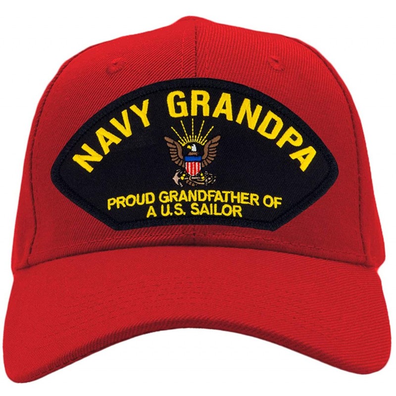 Baseball Caps US Navy Grandpa - Proud Grandfather of a US Sailor Hat/Ballcap Adjustable One Size Fits Most - Red - CT18KAK0EW...