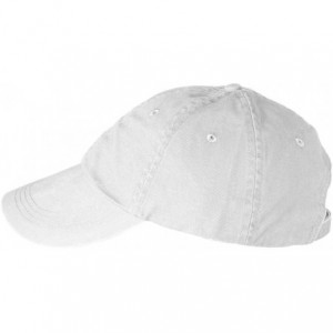 Baseball Caps 6-Panel Pigment-Dyed Twill Cap- White- OS - CJ1124FECTB $21.72