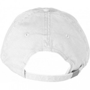 Baseball Caps 6-Panel Pigment-Dyed Twill Cap- White- OS - CJ1124FECTB $21.72