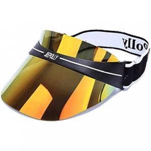 Visors Sun UV Protection Visor- Visor Hat with Adjustable Headband for Outdoor. - Plating-gold - CX18GY7NT3L $31.43