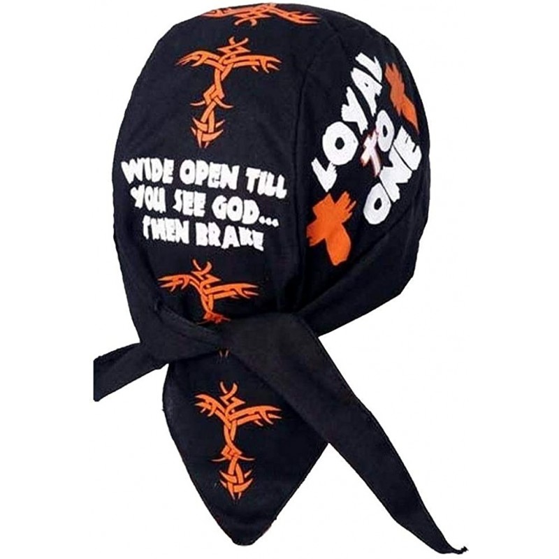 Skullies & Beanies Skull Cap Biker Caps Headwraps Doo Rags - Loyal to One - CB12ELHMHG9 $29.66