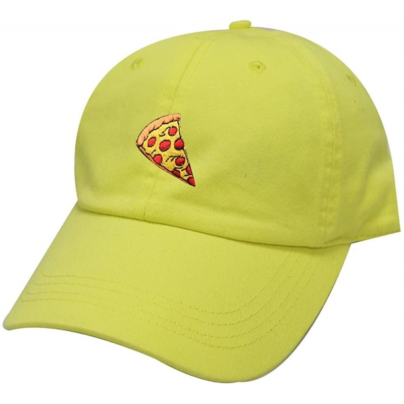 Baseball Caps Pepperoni Pizza Cotton Baseball Dad Caps - Lemon - CP17YZI0OW6 $23.64