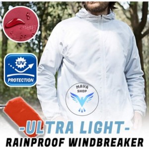 Cowboy Hats Men's Women Lightweight Rain Jacket with Hood Raincoat Outdoor Windbreaker HebeTop - White - CT18Y5375ZZ $20.37