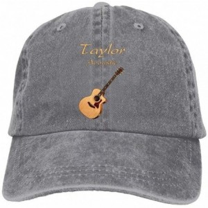 Skullies & Beanies Taylor Acoustic Acoustic Guitars Denim Hats Fashion Cool Unisex Travel Sunscreen Baseball Caps - Gray - CT...