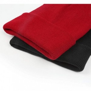 Skullies & Beanies Beanie Hat Three Percenter 1776 Symbol Winter Soft Thick Warm Casual Knit Hat- Men and Women - Black-165 -...