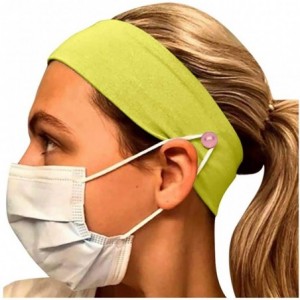 Balaclavas Button Headband for Nurses Women Men Yoga Sports Workout Turban Heawrap Face Cover Holder - Protect Your Ears - CH...