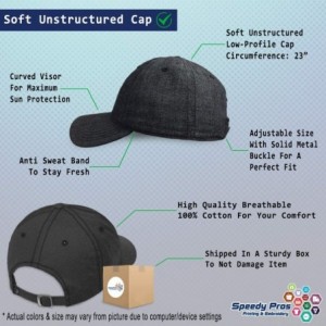 Baseball Caps Soft Baseball Cap Custom Personalized Text Cotton Dad Hats for Men & Women - Dark Denim - CB18DMEL00L $34.25