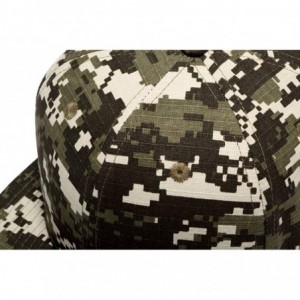 Baseball Caps Unisex Snapback Hats Adjustable USA Army Camouflage Flat Brim Baseball Cap - W121 - CF18R4CNNTX $22.39