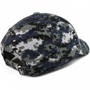 Baseball Caps Feminist Embroidered Brushed Cotton Adjustable Cap - Navy Digital Camo - CI18TTDZ5TR $32.56
