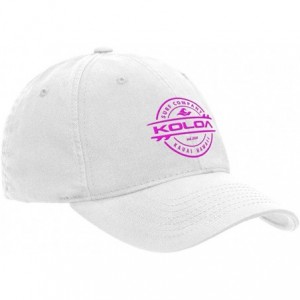 Baseball Caps Classic Cotton Dad Hats. Low Profile Adjustable Caps - White/Pink - C412N1EYAJG $31.41