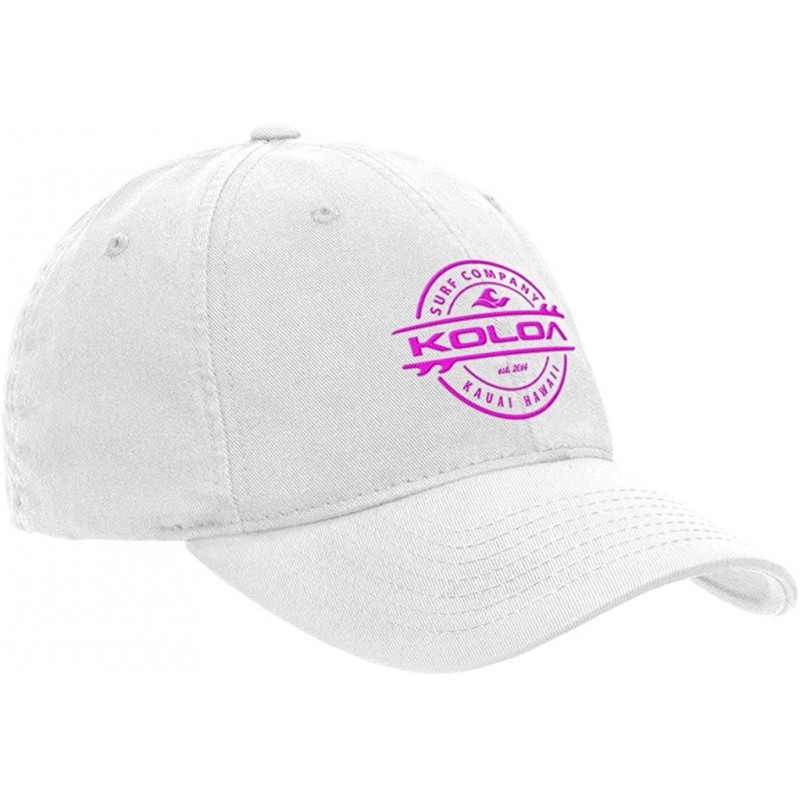 Baseball Caps Classic Cotton Dad Hats. Low Profile Adjustable Caps - White/Pink - C412N1EYAJG $29.05