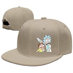 Baseball Caps Unisex Snapback Baseball Cap Peaked Hat Adjustable Flat Brim Hip Hop Cap - Natural - C5189ZTCI9S $23.94
