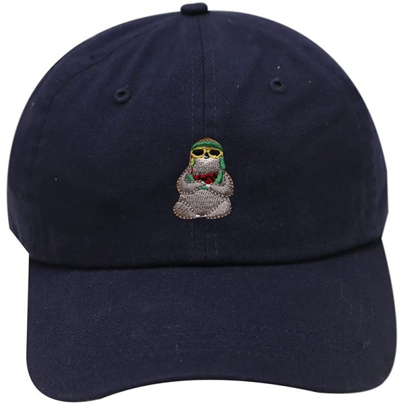 Baseball Caps Sloth Cotton Baseball Dad Caps - Navy - C61846L6GAY $23.72