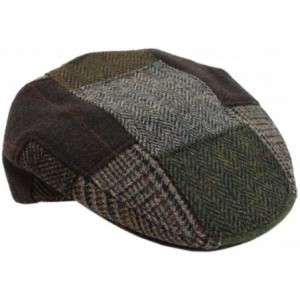 Newsboy Caps Irish Patchwork Cap Made in Ireland Fitted Colors You See is What You Get Sz L - CD12O6L4C3U $87.24