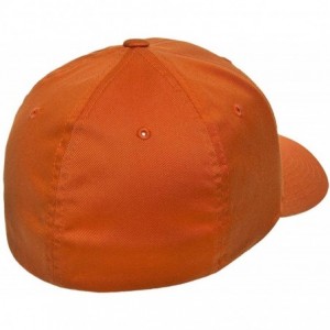 Baseball Caps Men's Athletic Baseball Fitted Cap- Orange- Small/Medium - CR18W6DHN08 $26.95