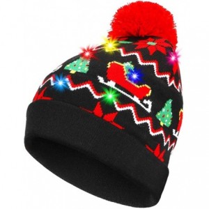 Skullies & Beanies LED Light Up Beanie Hat Christmas Cap for Women Children- Party- Bar - Multicolor-042 - CJ18WL0RT0K $34.99