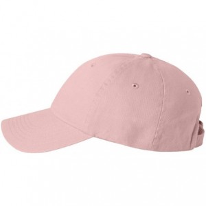 Baseball Caps Bio-Washed Unstructured Cotton Adjustable Low Profile Strapback Cap - Pink - C312EXQPZRB $22.44