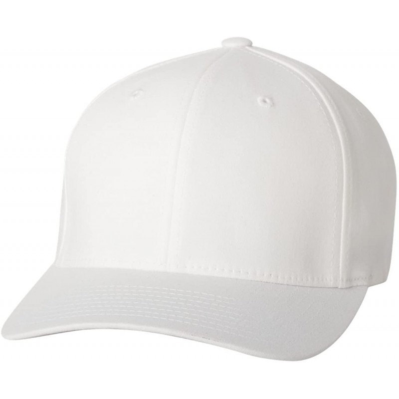 Baseball Caps Adult's 5001 2-Pack Premium Original Twill Fitted Hat - White - CG12H39F2V9 $54.25