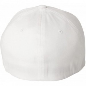 Baseball Caps Adult's 5001 2-Pack Premium Original Twill Fitted Hat - White - CG12H39F2V9 $54.25