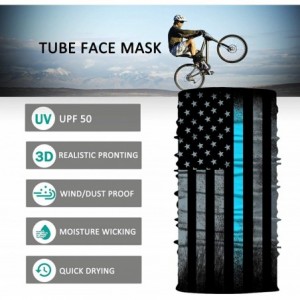 Balaclavas Motorcycle Skull Face Sun Mask Rinding 3D Neck Gaiter Bandanas Headwear - C- Blue Flag - C6194LKQ32C $24.42