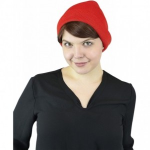 Berets Women's Without Flower Accented Stretch French Beret Hat - Red - C9125QXXZ9P $22.43