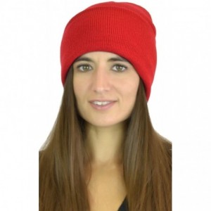 Berets Women's Without Flower Accented Stretch French Beret Hat - Red - C9125QXXZ9P $19.85