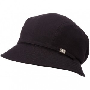 Sun Hats Womens UPF50+ Summer Sunhat Bucket Packable Wide Brim Hats w/Chin Cord - 89053_black - C0182LRWSNO $31.91