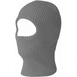 Balaclavas 1 One Hole Ski Mask (Solids & Neon Available) - Heather Grey - CI119UKQJX5 $17.31