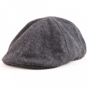 Newsboy Caps Melton Woven Wool Comfortable Fit Ivy Cap - Charcoal - CR12MYPWQHH $48.04