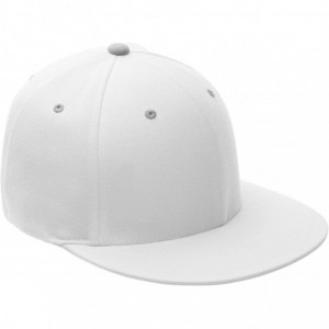 Baseball Caps Pro Performance Contrast Eyelets Cap (ATB101) - White/Silver - CH11UCU0LZT $20.22