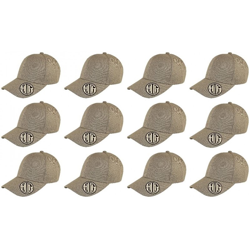Baseball Caps ( Pack of 12 ) Classic Premium Baseball Cap Adjustable Size Plain Hat Unisex - Light Grey - CI1865NNY34 $78.15