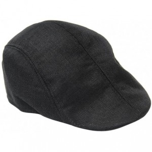 Newsboy Caps Unisex Newsboy Flat Cap Gatsby Caps Fashion British Style Peaked Cap Baseball Hat for Women Men - Black - C3185Q...