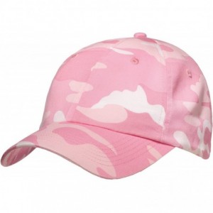 Baseball Caps Upscale Camouflage Camo Adjustable 100% Cotton Hat Cap - Pink Camo - C2112CB167N $25.13