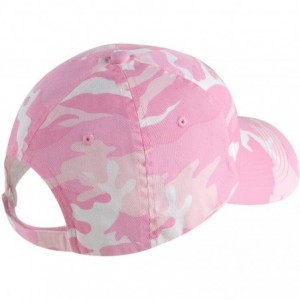 Baseball Caps Upscale Camouflage Camo Adjustable 100% Cotton Hat Cap - Pink Camo - C2112CB167N $28.82