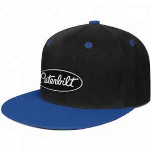 Baseball Caps Unisex Man Baseball Hat Hip Hop Adjustable Mesh Captain-Peterbilt-tiucks-Flat Cap - Blue - C318AH0UAWZ $32.66