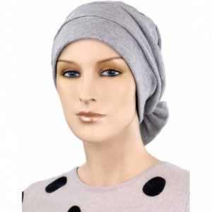 Skullies & Beanies Women's Two Way Chemo Cap - Sweatshirt Grey - CA12F8REXAX $35.02