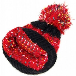 Skullies & Beanies Women Fashion Winter Fall Soft Knitted Multi Color Animal Print Cat Ear Beanie Hats - Sprinkles - Burgundy...