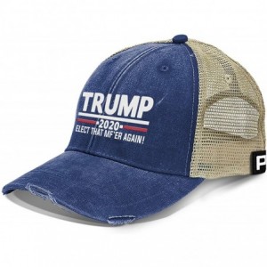 Baseball Caps Trump 2020 Hat- That Again Trucker Hat - Trump Hat - Royal Blue - CN18ULZI2D6 $63.50