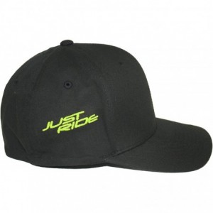 Baseball Caps Custom Personalized Motocross Number Plate Flexfit Hat - Neon Yellow - CR19286ILLZ $54.09