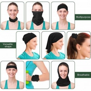 Balaclavas UV Protection Face Mask Ice Neck Gaiter Windproof Scarf Bandana Headband - 1 Black - CC197X6ZMHW $19.48