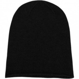 Skullies & Beanies Mens 100% Cashmere Beanie Hat - Black - Hand Made in Scotland RRP $120 - CT11U4GTWDX $104.23