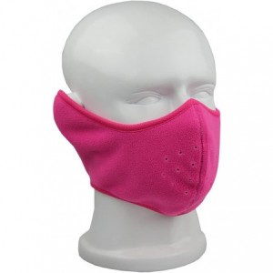 Balaclavas Reversible Fleece Ear Nose Warmer Half Face Mask Facemask Facial Mask - Rose - CD11QSUK87N $52.90