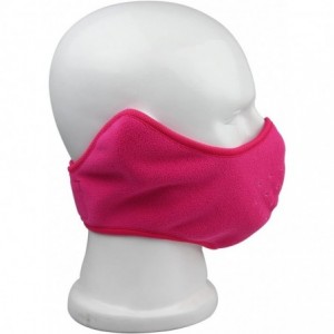 Balaclavas Reversible Fleece Ear Nose Warmer Half Face Mask Facemask Facial Mask - Rose - CD11QSUK87N $52.90