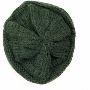 Skullies & Beanies Winter Warm Knitted Infinity Scarf and Beanie Hat - Hunter Green - CV12FLPTFDD $30.01