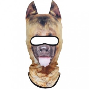 Balaclavas 3D Animal Neck Gaiter Warmer Windproof Full Face Mask Scarf for Ski Halloween Costume - German Shepherd - C918I4U6...