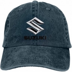 Baseball Caps Customized Suzuki Motorcycles Logo Fashion Baseball Caps for Man Black - Navy - C218SW2KN70 $21.61