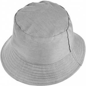 Bucket Hats Unisex Bucket Hat-Sun Packable Fishing Hunting Flat Top Fisherman Outdoor Cap - Style 1 Light Grey - C518ER758HS ...
